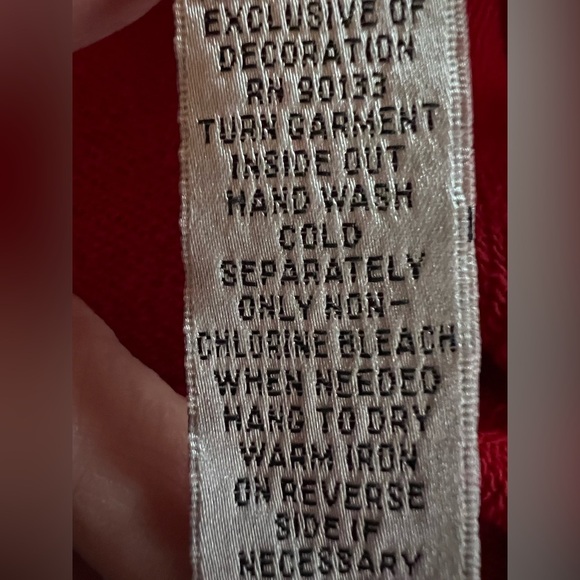 Vintage Y2K Quacker Factory red gold stars embroidered flags zip up hoodie sz 1X - Picture 15 of 15